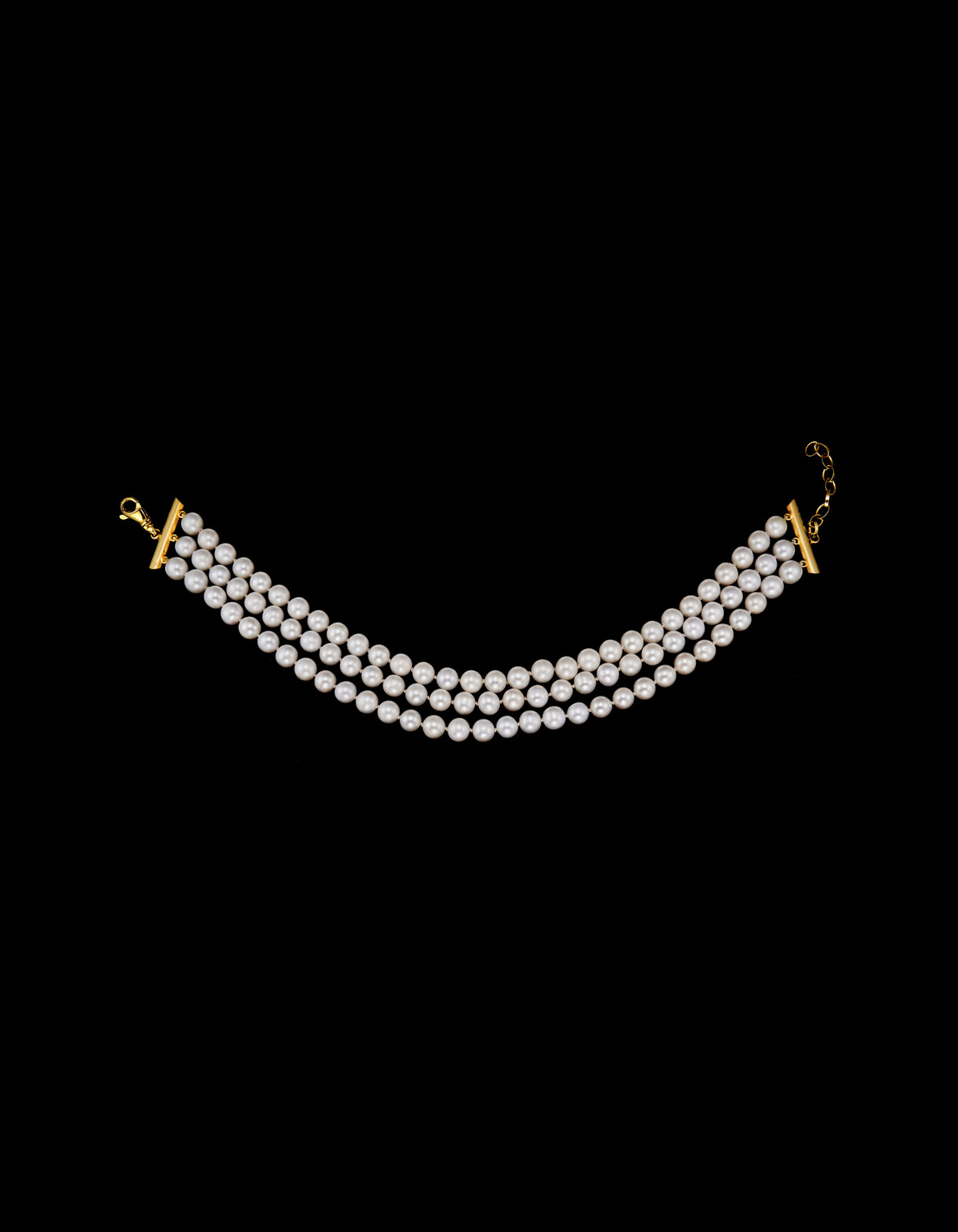 Pearl Choker 3 Strand - Maria Nilsdotter