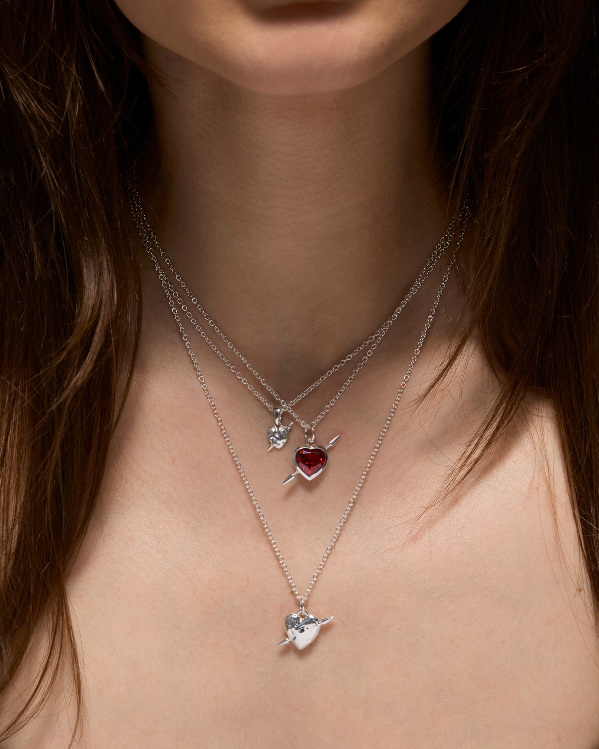 the Virgins heart logo choker the virgins bijou heart logo choker