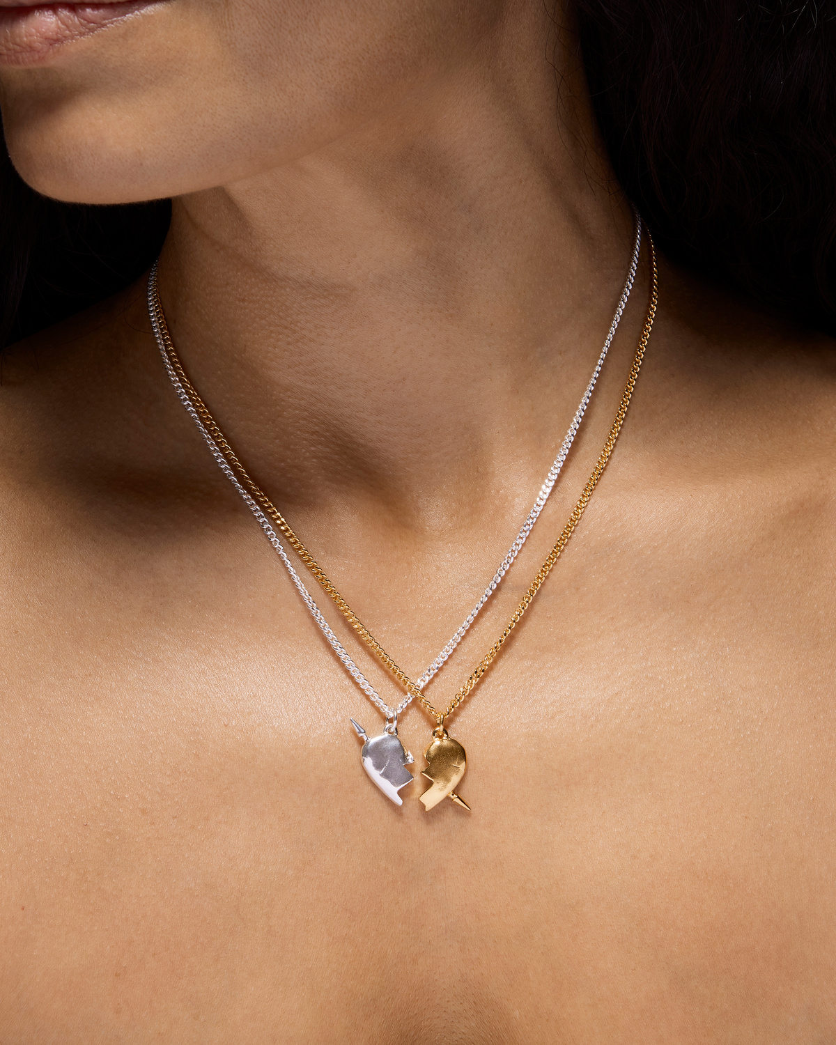 Monday Edition☆[usual M.E]pounding heart necklace Designer fashion, Seoul-fully created | W Concept