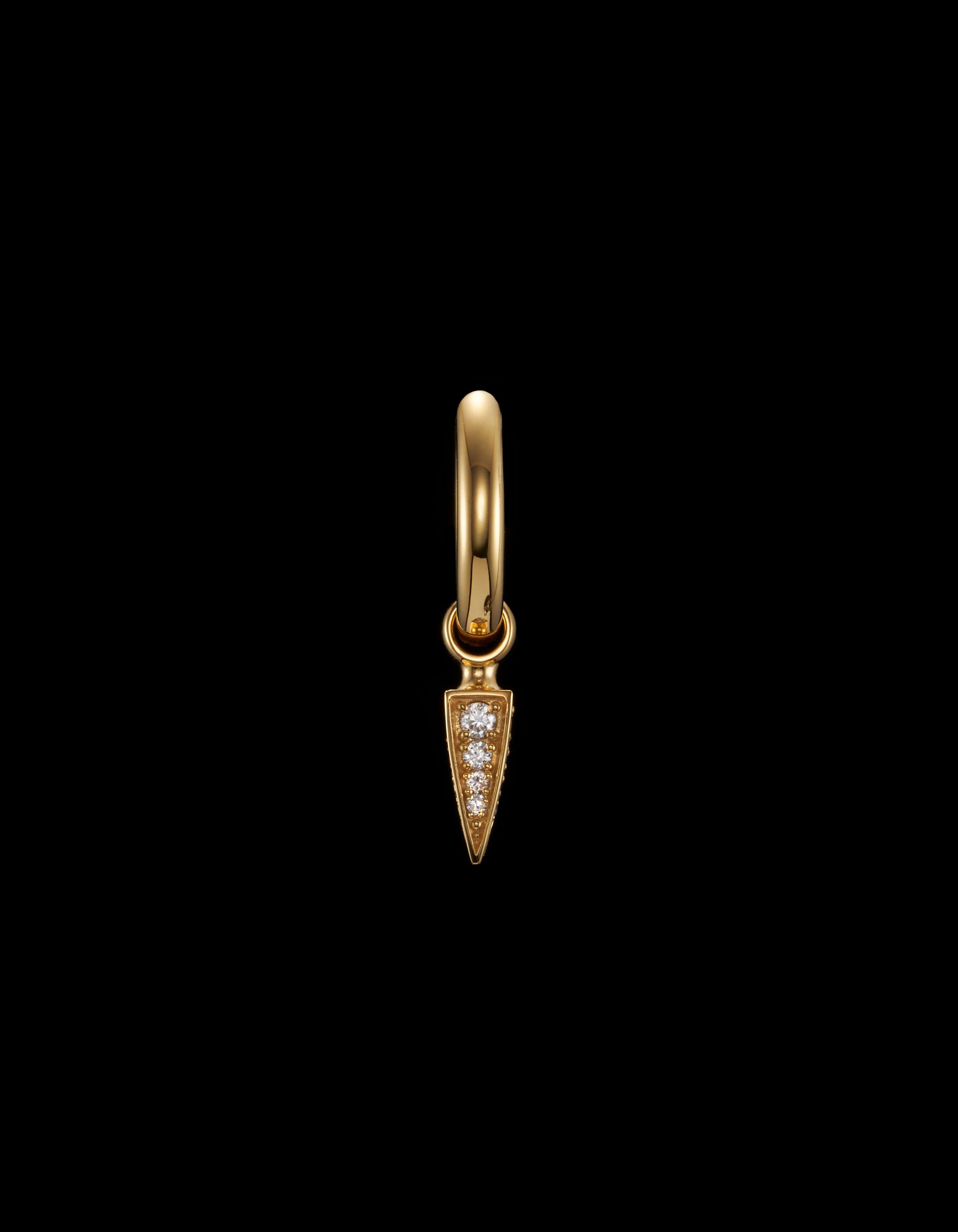 Tiny Poison Arrow Diamond Earring