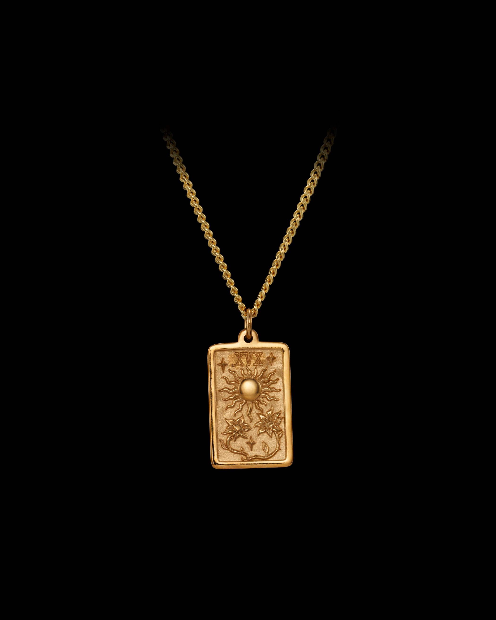 The Sun Card Necklace